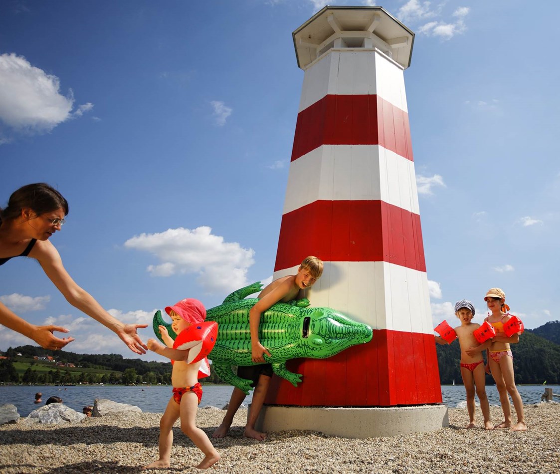 Ausflugsziel: Leuchtturm im Kinderbereich - Freizeitparadies Stubenbergsee