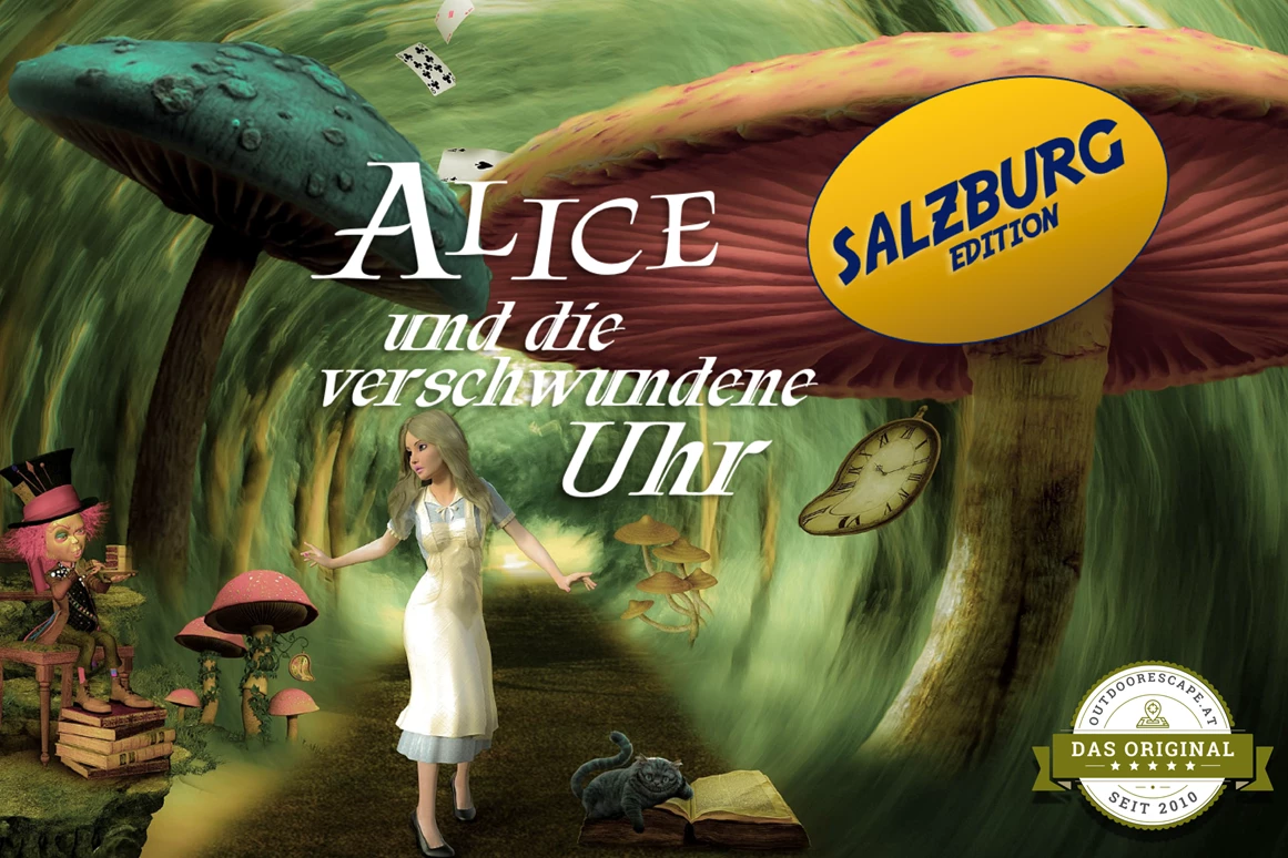 Ausflugsziel: Outdoor Escape - Alice und die verschwundene Uhr  - Salzburg Edition