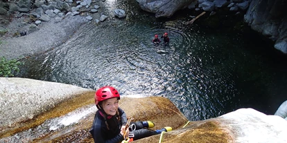 Voyage avec des enfants - Ruvigliana - Canyoning Tessin Boggera