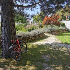 Ausflugsziel: Kräutergarten bei der Seeburg mit Wiegeliege (c) Peter Sütö | TVB Seekirchen - Schloss Seeburg Seekirchen