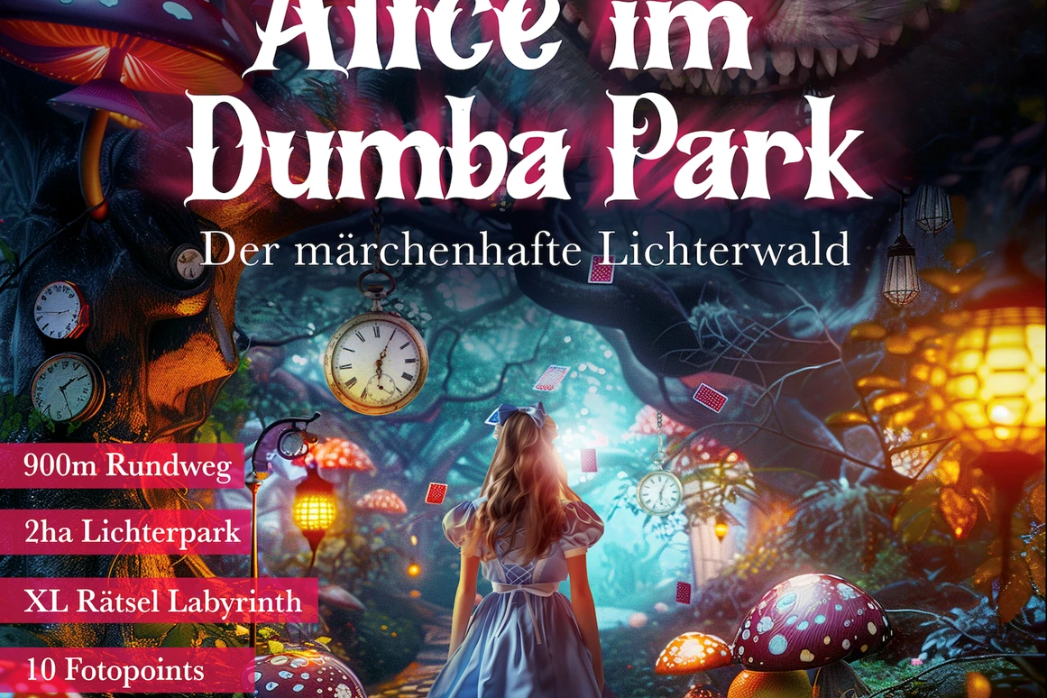Ausflugsziel: ALICE im Dumbapark  – Der märchenhafte Lichterwald