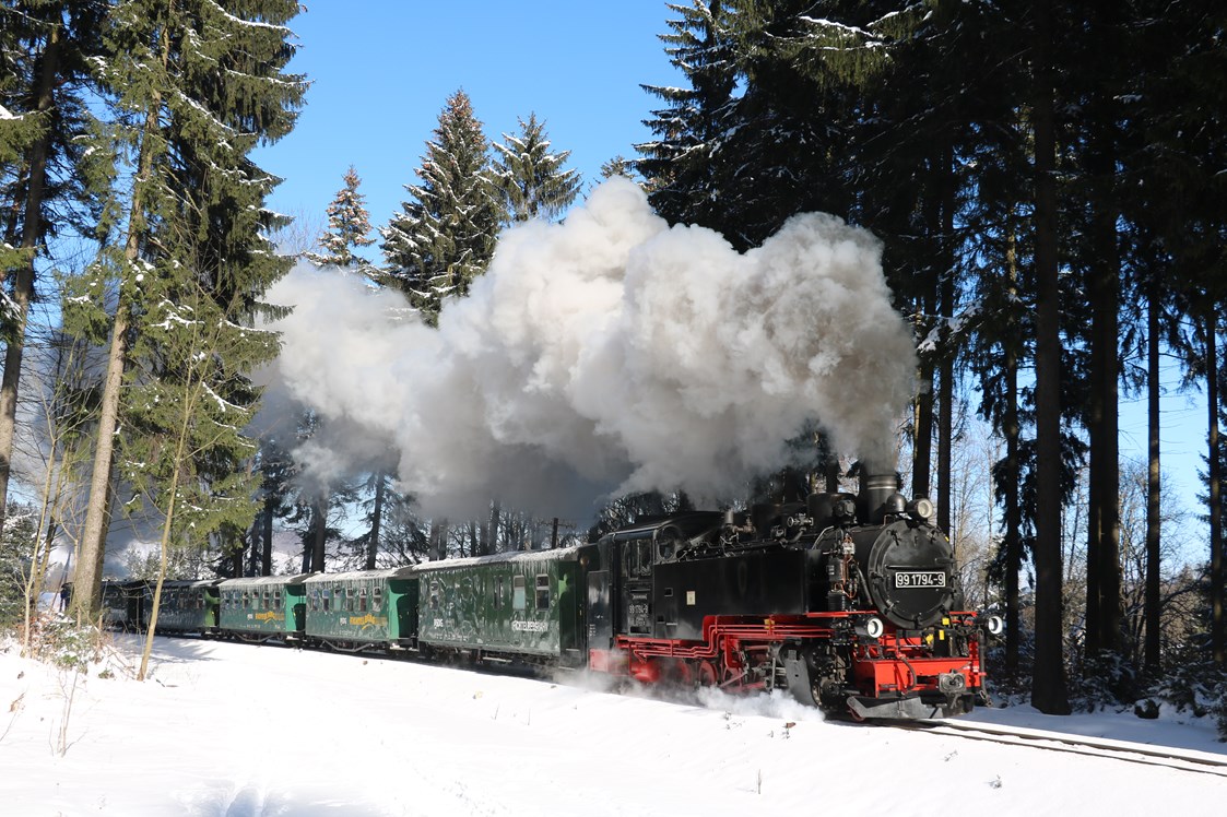 Ausflugsziel: Dampfzugfahrt mit der Fichtelbergbahn