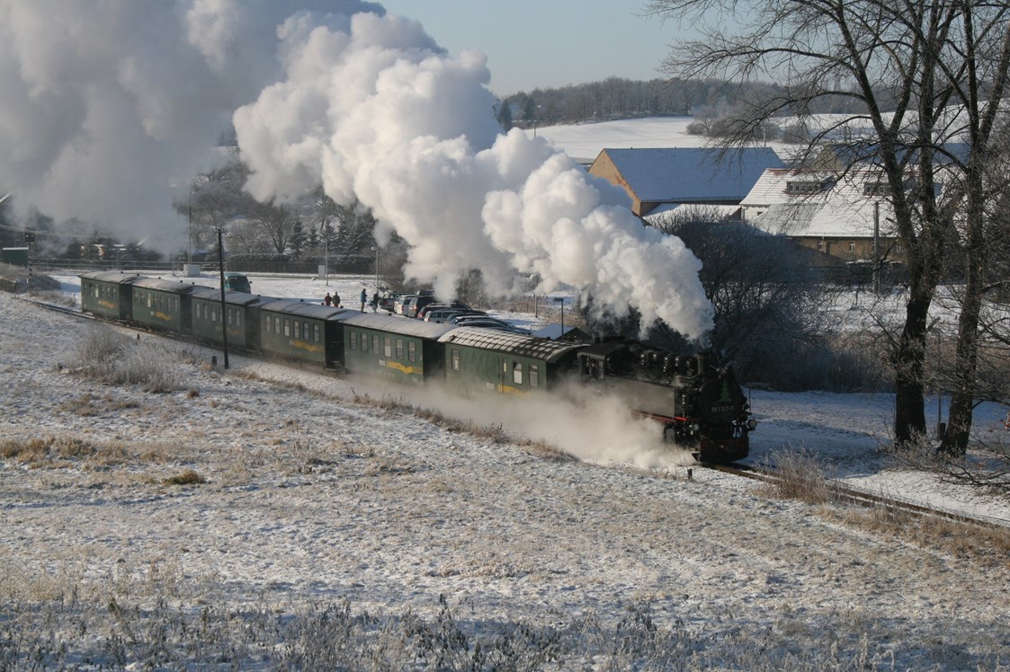 Ausflugsziel: Dampfzugfahrt mit der Lößnitzgrundbahn