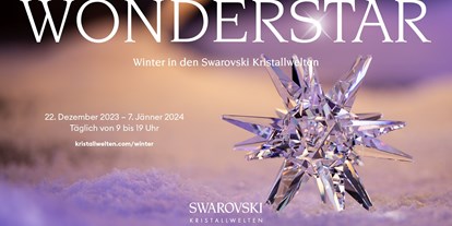 Ausflug mit Kindern - Witterung: Schönwetter - Wonderstar - Winter in den Swarovski Kristallwelten