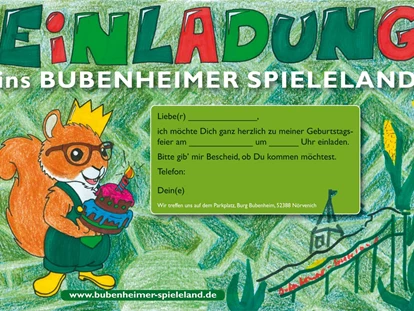 Ausflug mit Kindern - Kindergeburtstagsfeiern - Bad Münstereifel - Kindergeburtstag im Bubenheimer Spieleland