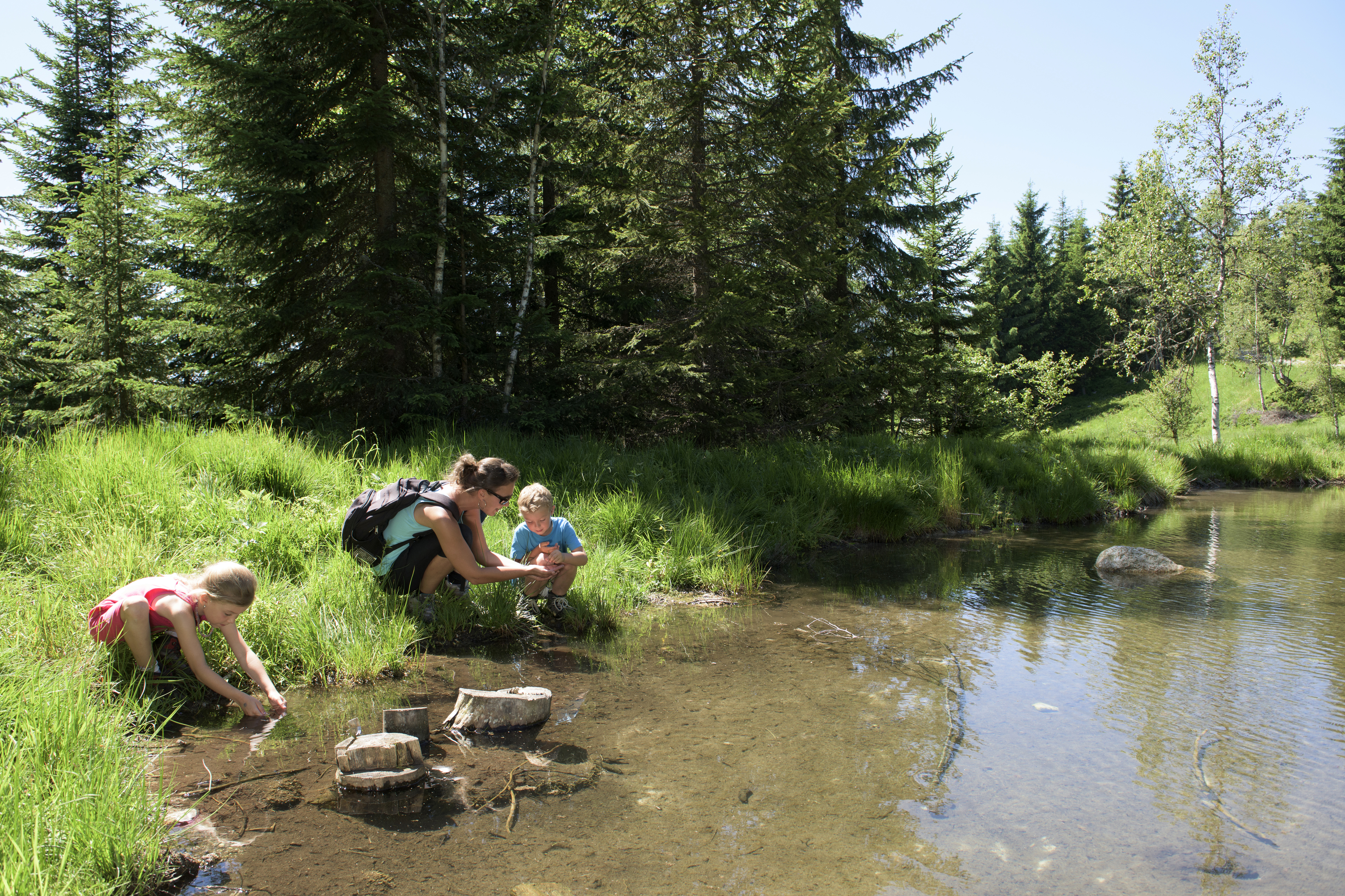 Ausflugsziel: Der "Silbersee" beim Silberpfad am Kristberg im Silbertal, dem Genießerberg im Montafon - Der Silberpfad am Kristberg im Silbertal