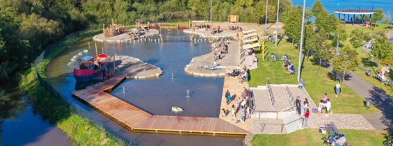 Ausflugsziel: Wasserspielplatz Bostalsee