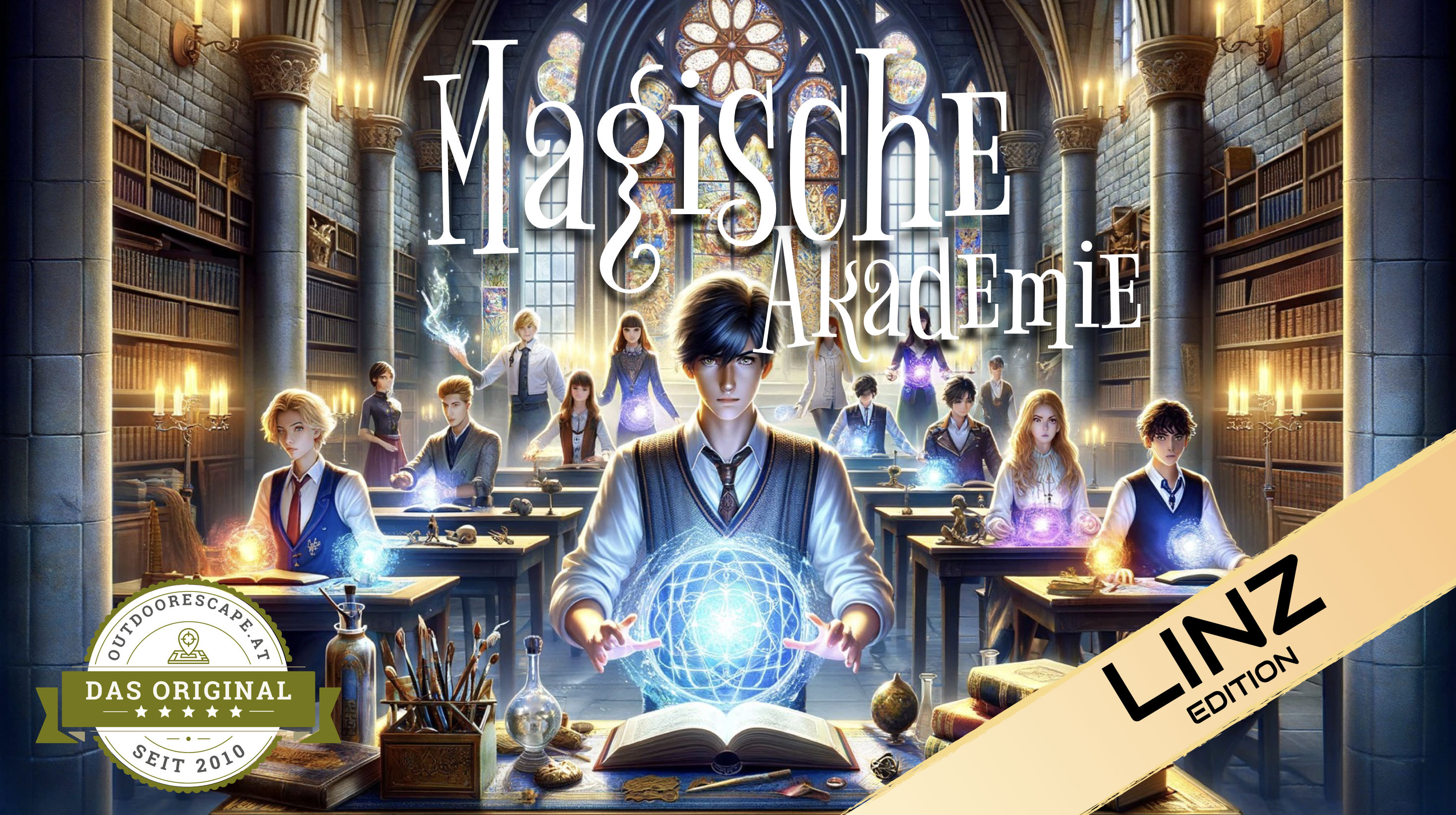 Reis met kinderen - erreichbar mit: Bahn - Oostenrijk - Outdoor Escape - Magische Akademie - Linz