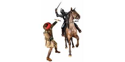 Reis met kinderen - PLZ 86633 (Deutschland) - Szene aus dem Dreißigjährigen Krieg in der Ausstellung "Formen des Krieges 1600-1815" © Bayerisches Armeemuseum (Foto: Gert Schmidbauer) - Bayerisches Armeemuseum
