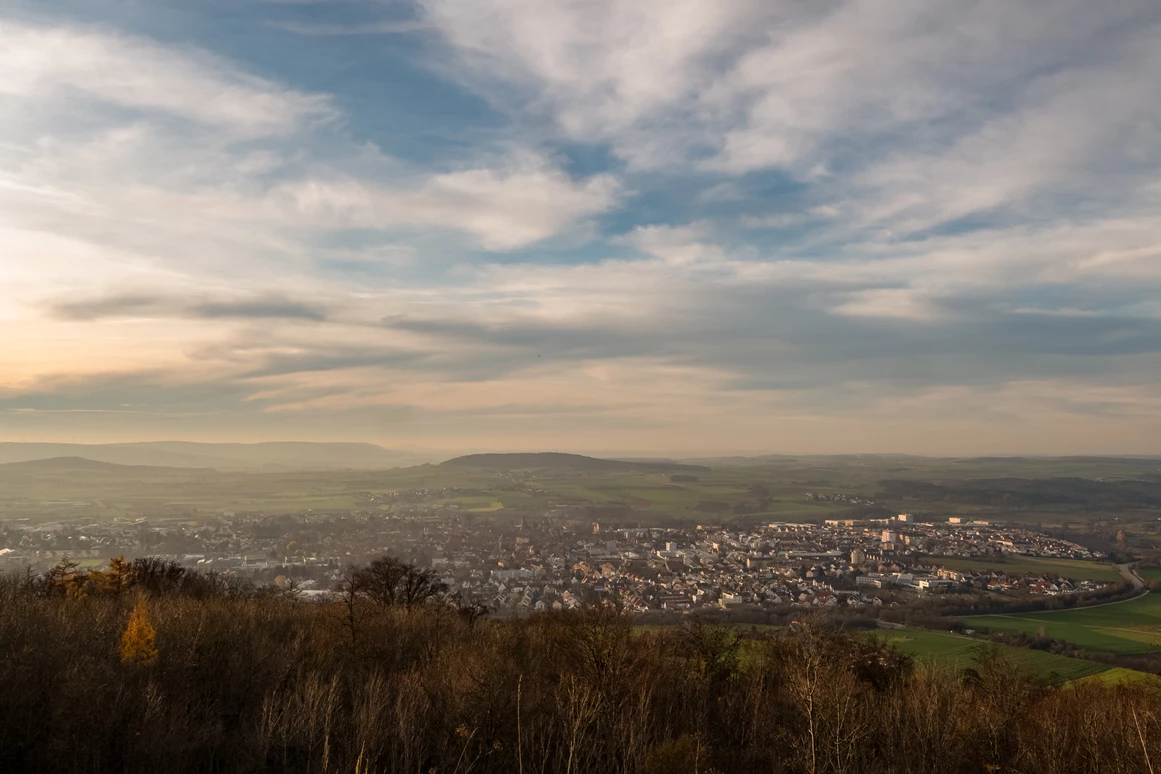 Ausflugsziel: Blick auf Weißenburg vom gedeckten Weg aus - Wülzburg
