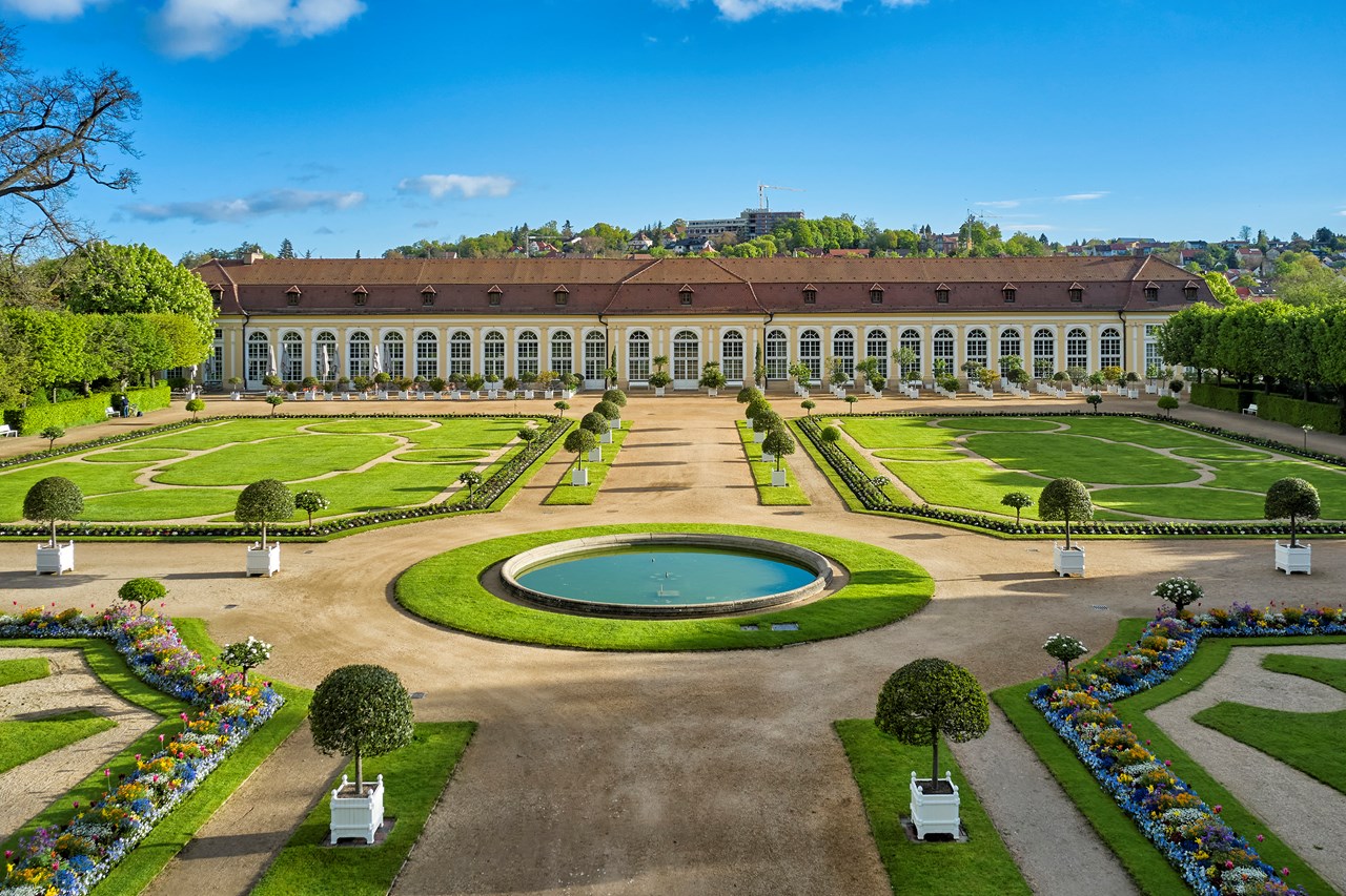 Hohenzollernresidenz Ansbach Highlights beim Ausflugsziel Ansbacher Hofgarten und Orangerie