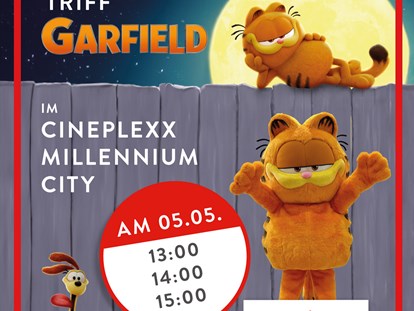 Ausflug mit Kindern - PLZ 1080 (Österreich) - TRIFF GARFIELD IM CINEPLEXX MILLENNIUM CITY