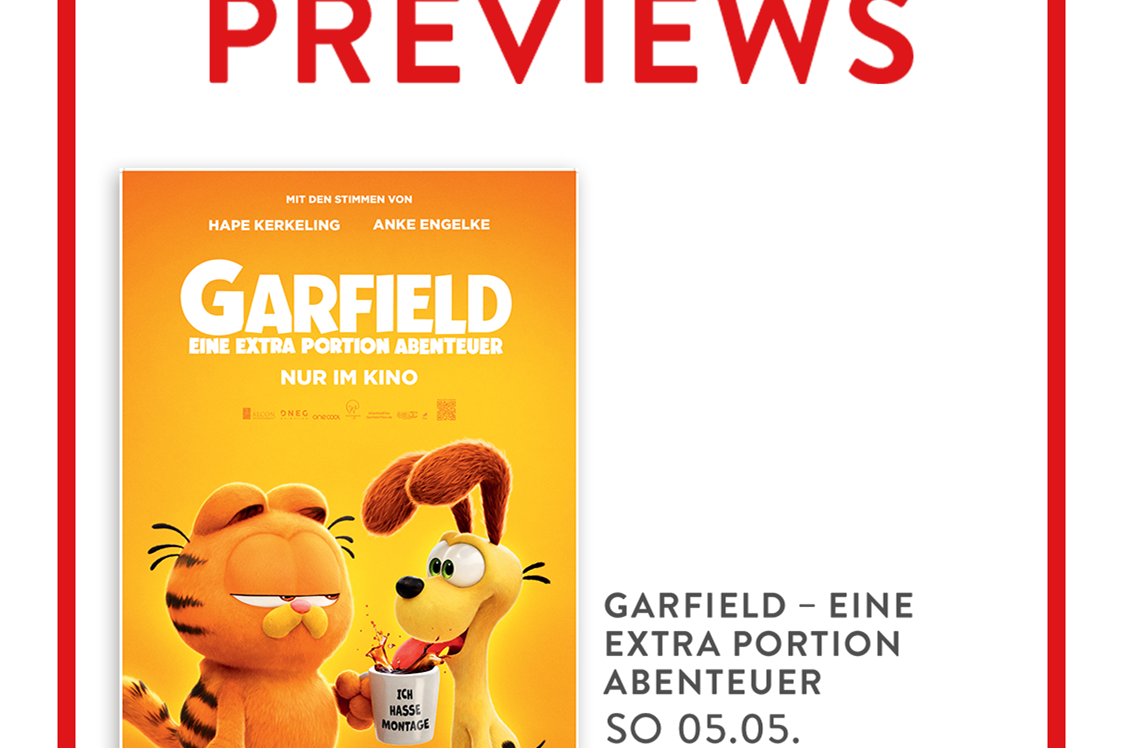 Ausflugsziel: Vorpremiere Garfield