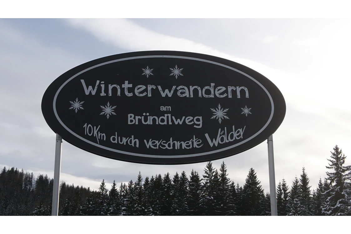 Ausflugsziel: Eine romantische Winterwanderung am Bründlweg ist super! - Romantischer Bründlweg am Pogusch