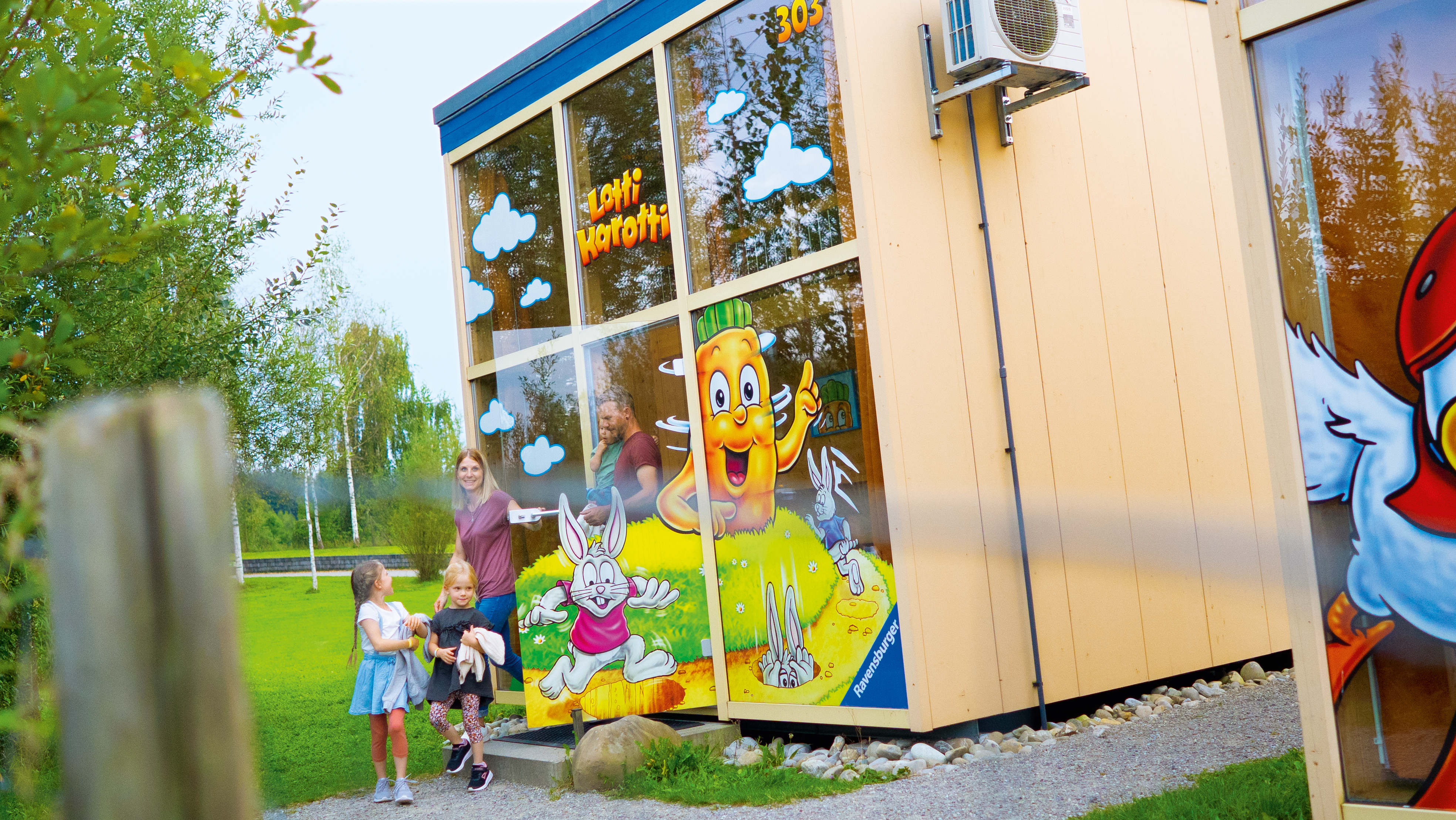 Voyage avec des enfants - Meersburg - Ferienhäuschen "Lotti Karotti" - Ravensburger Spieleland Feriendorf