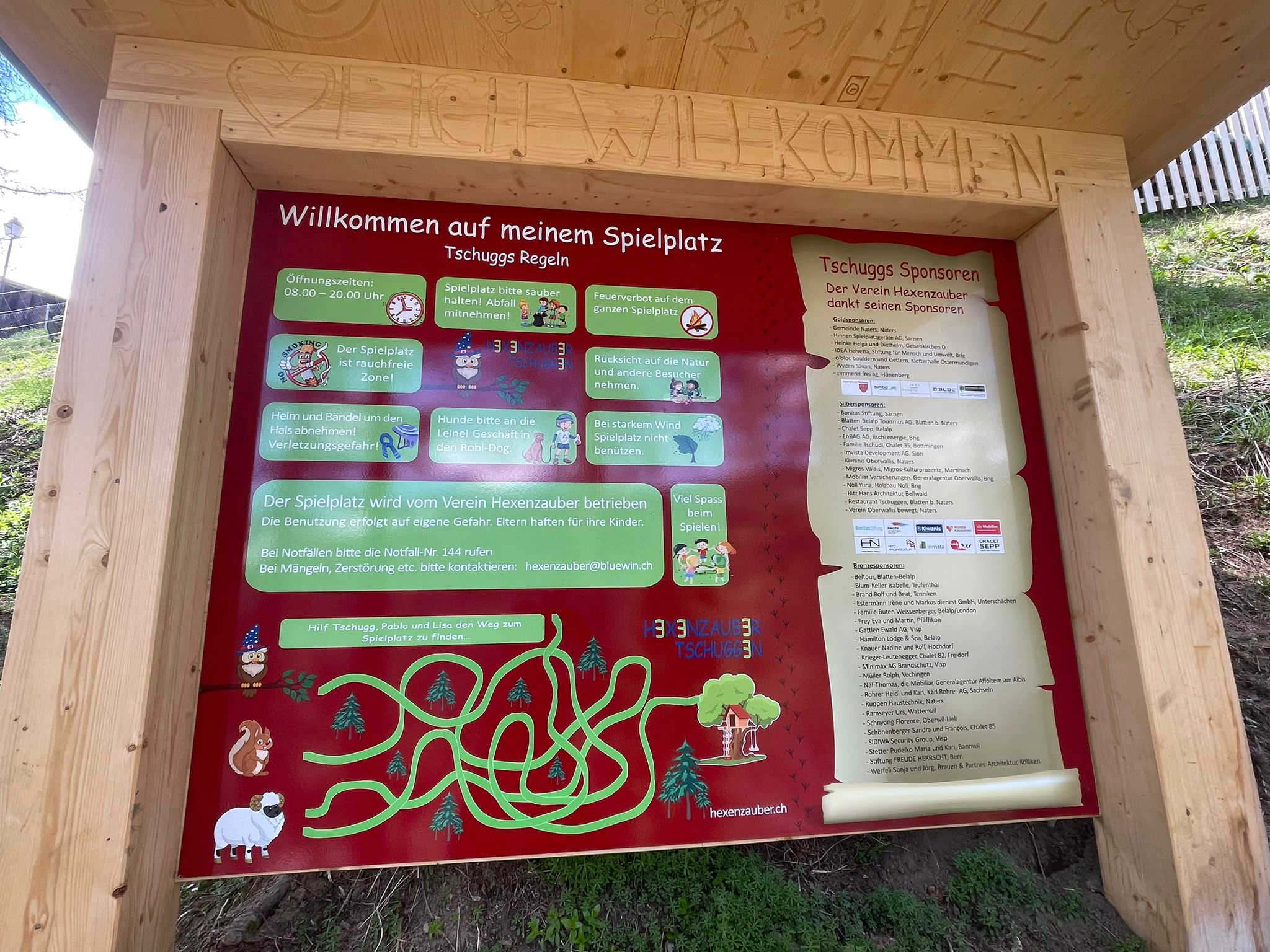 Ausflugsziel: Waldspielplatz Hexenzauber Tschuggen