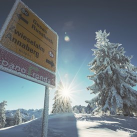 Ausflugsziel: Panoramareiche 44 km lange Skigenussrunde PANORONDA - Skiregion Dachstein West - Gosau, Russbach, Annaberg