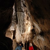 Ausflugsziel -    Tropfsteinsäule und Niagarafall - Hermannshöhle