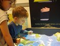 Ausflugsziel: Augmented Reality Sandbox aus der Ausstellung "Schatzkammer Erde" - Kindermuseum Nürnberg
