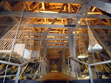 Museum Kirche in Franken im Fränkischen Freilandmuseum Highlights beim Ausflugsziel Begehbarer Dachstuhl