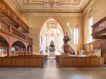 Museum Kirche in Franken im Fränkischen Freilandmuseum Highlights beim Ausflugsziel Erfahrung des Kirchenraums