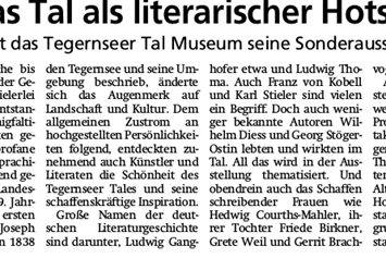 Ausflugsziel: Museum Tegernseer Tal