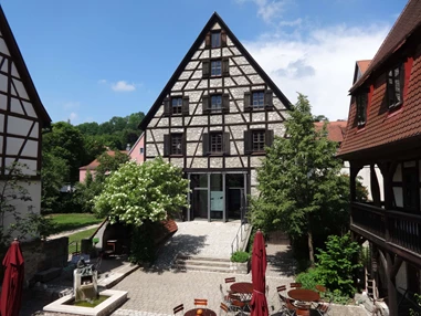 Ausflugsziel: Innenhof und Museumsscheune - Deutsches Hirtenmuseum Hersbruck