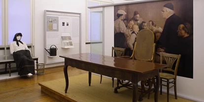 Reis met kinderen - Kellmünz - Schreibtisch aus dem Sprechzimmer Kneipps - Sebastian-Kneipp-Museum