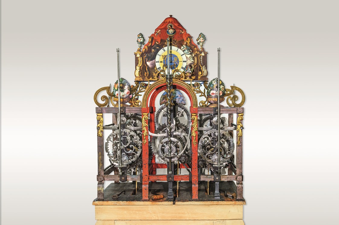 Ausflugsziel: Konventuhr Johann Capistran Silbernagl (1750) - Schwäbisches Turmuhrenmuseum