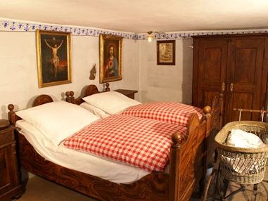 Ausflugsziel: Schlafkammer, um 1920 - Bauernhofmuseum Jexhof