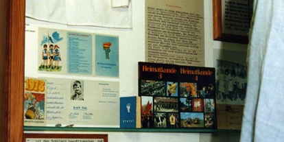 Ausflug mit Kindern - PLZ 97907 (Deutschland) - Begegnung mit der Vergangenheit im Lohrer Schulmuseum 1996: Dr.-Ing. Klaus-Dietrich Handtke erinnert sich an seine Schulzeit in der ehemaligen DDR (zufällig 1996 bei den Aufnahmen als Gast im Schulmuseum) - Das Lohrer Schulmuseum: Spezialmuseum und Stadtmuseum