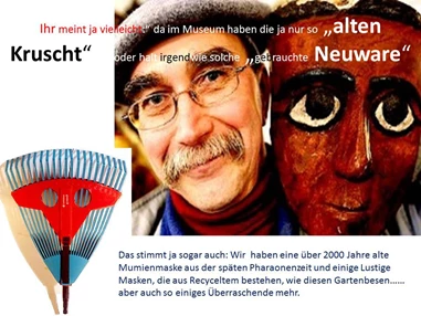 Ausflugsziel: Das Haus der Kulturen in Diedorf und sein Museumsleiter Michael Stöhr veranstalten spritzige und witzige, aber auch nachdenklich machende Ausstellungen im Überschneidungsfeld fremde Kulturen, moderne Kunst und heimisches Brauchtum - Haus der Kulturen