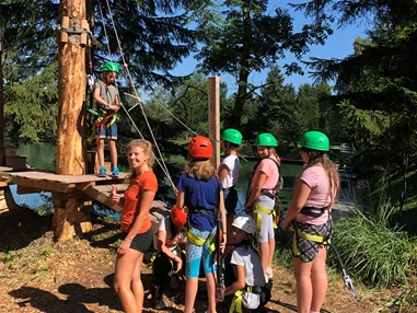 Ausflugsziel: Kletterpark Salzburg Waldbad Anif