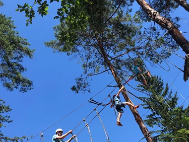 Ausflugsziel: Kletterpark Salzburg Waldbad Anif