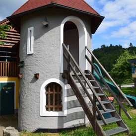 Ausflugsziel: Klein Burg Kreuzen mit überdachten Speckiland
Kinder WC - Speck-Alm