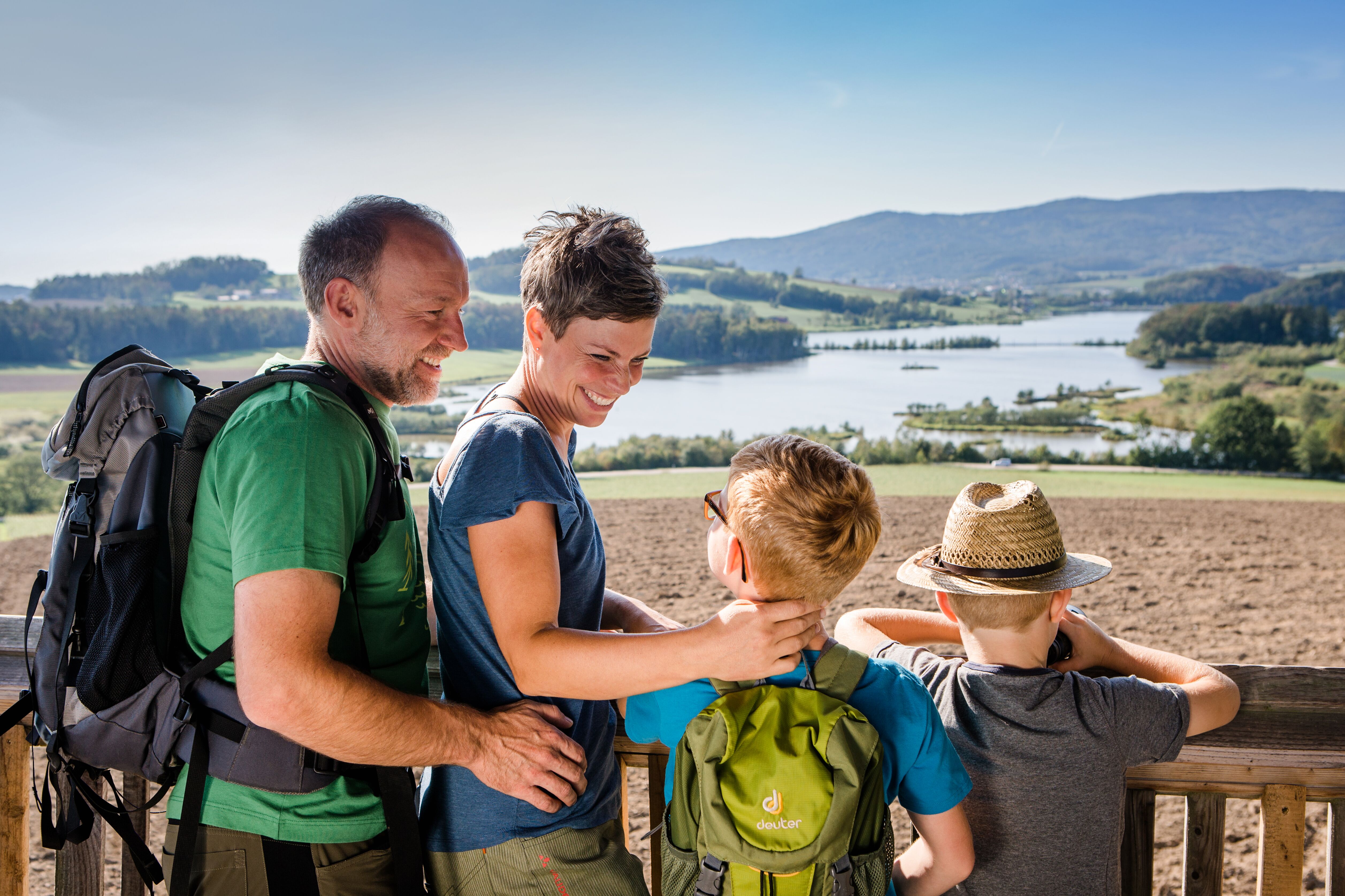 Viaggio con bambini - Alter der Kinder: 6 bis 10 Jahre - Bayerischer Wald - Aussichtspunkt Eschlkam - Drachensee bei Furth im Wald