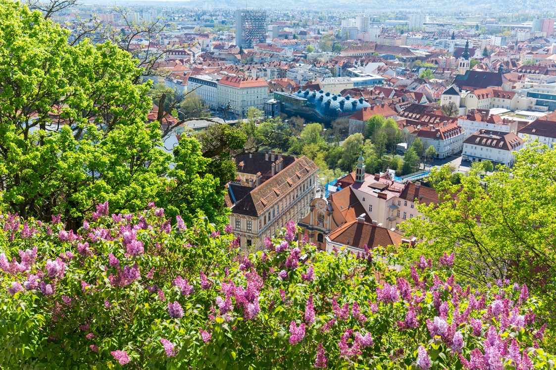 Urlaub: Blick vom Grazer Schlossberg - Erlebnisregion Graz