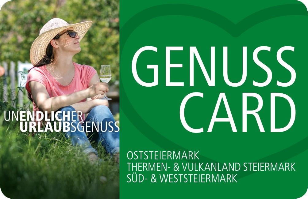 Oststeiermark Vorteilskarte GenussCard - 240 Ausflugsziele kostenlos erleben