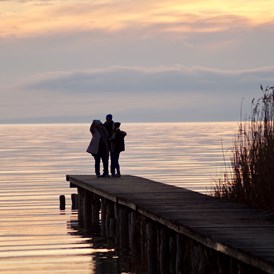 Urlaub: Sonnenuntergangsstimmung am Neusiedler See - Neusiedler See