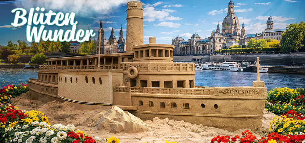 Ausflug mit Kindern - Augustusburg - Blütenwunder 2026 unter dem Motto "Von Flüssen, Seen & Mee(h)r"