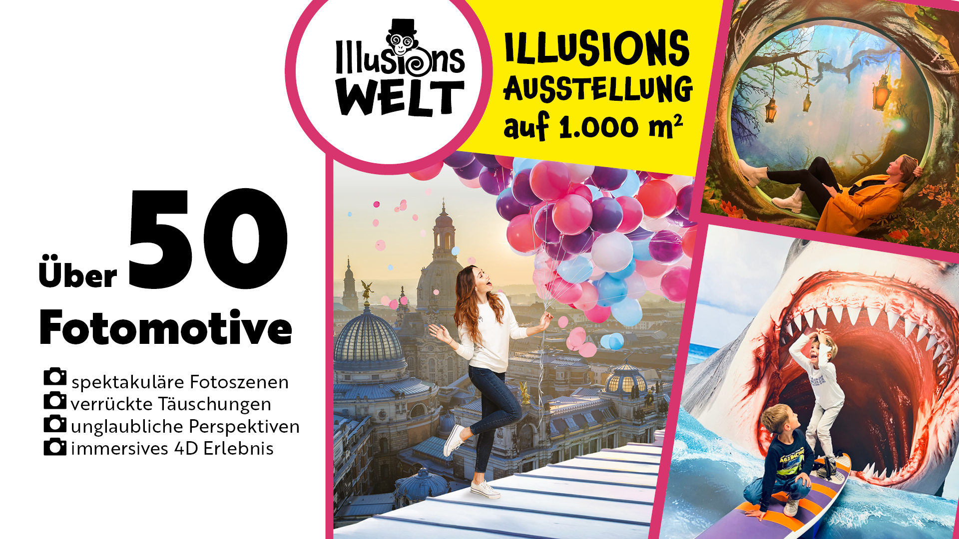 Ausflugsziel: Illusionswelt Ausstellung bei Dresden 