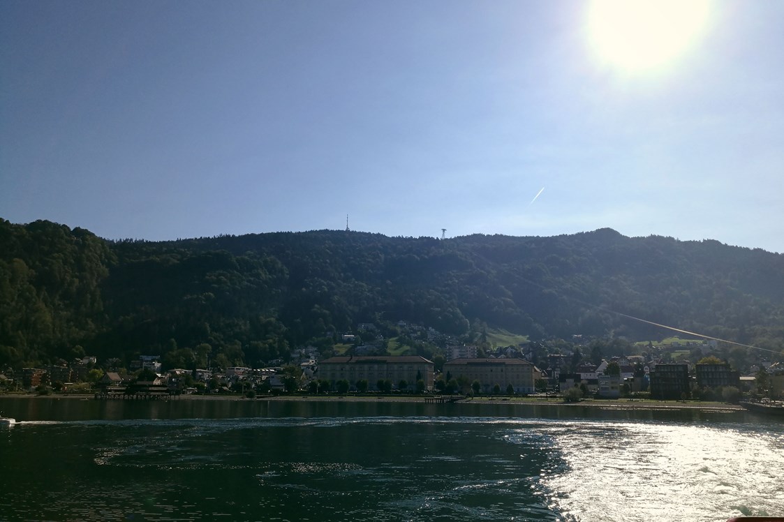 Ausflugsziel: Die Pfänderbahn vom Bodensee aus betrachtet - Pfänder