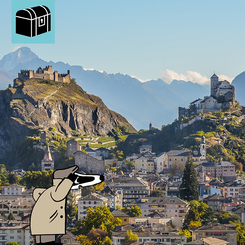 Ausflug mit Kindern - Witterung: Schönwetter - Schweiz - Detektiv-Trail Sion