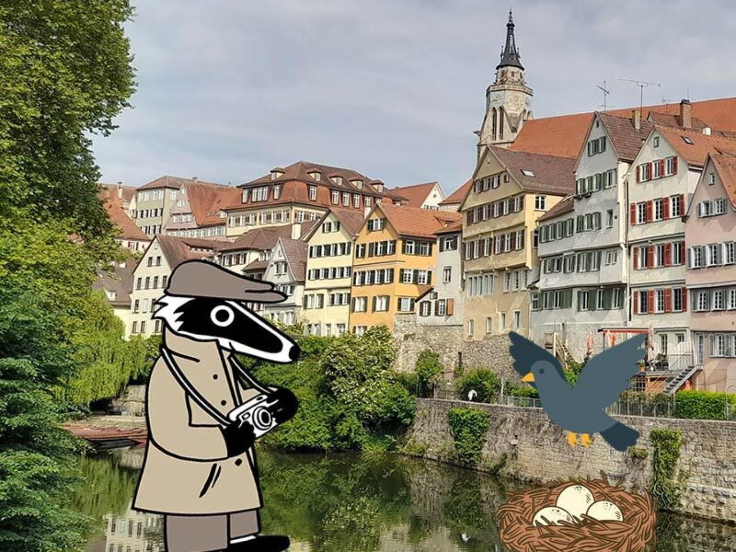 Ausflug mit Kindern - erreichbar mit: Bahn - Schwieberdingen - Detektiv-Trail Tübingen: Mission Goldenes Taubenei