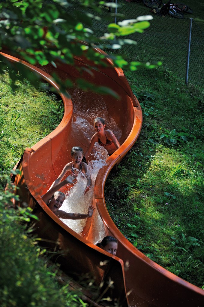 Ausflugsziel: 66m-Wasserrutsche "Happy Swing" - Ferienparadies Natterer See