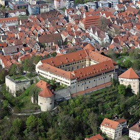 Ausflugsziel: Das Schloss Hohentübingen aus der Vogelperspektive. - Museum Alte Kulturen | Schloss Hohentübingen