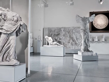 Ausflugsziel: Die Abgusssammlung im Rittersaal. - Museum Alte Kulturen | Schloss Hohentübingen