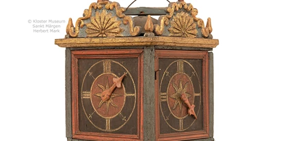 Reis met kinderen - Biberach - Kanzeluhr Österreich, um 1770
(aus der Sonderausstellung Holzräderuhren) - Kloster Museum St. Märgen