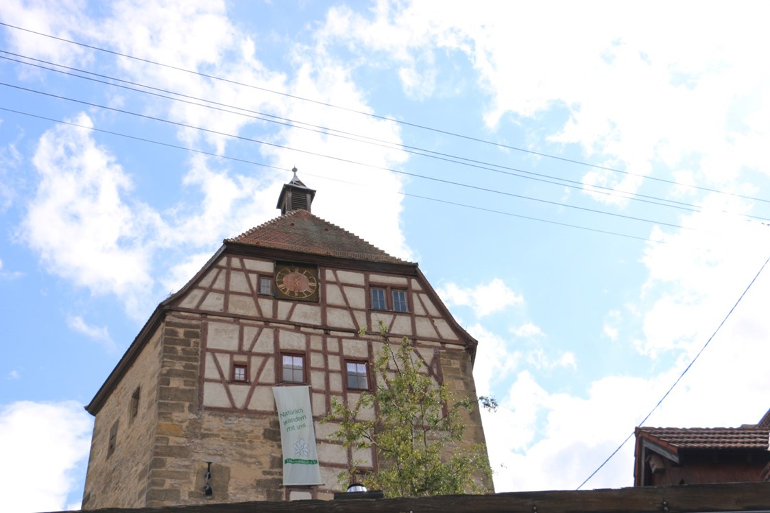 Ausflugsziel: 5 eckiger Turm, das Wahrzeichen von Neckarbischofsheim - Altes Schloss Neckarbischofsheim