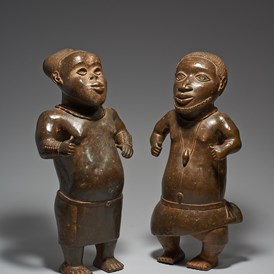 Ausflugsziel: Zwei Hofzwerge, Königreich Benin, Nigeria, 14./15. Jahrhundert Weltmuseum Wien - Weltmuseum Wien